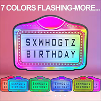 Enseigne lumineuse LED RGB personnalisée, boîte à lumière en acrylique avec logo, affichage néon personnalisé pour bar, boîte de nuit, décoration de fête, rechargeable