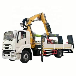 Camión <span class=keywords><strong>Grúa</strong></span> Hidráulica ISUZU 4x2 Versátil de 8 Toneladas <span class=keywords><strong>para</strong></span> Carga de Residuos y <span class=keywords><strong>Madera</strong></span> <span class=keywords><strong>con</strong></span> <span class=keywords><strong>Grúa</strong></span> Montada en el Camión - Product Image 1