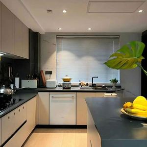 Meubles de cuisine et de salon en bois sur mesure, modernes, simples et haut de gamme, pour la personnalisation de toute la maison de villa - Product Image 5