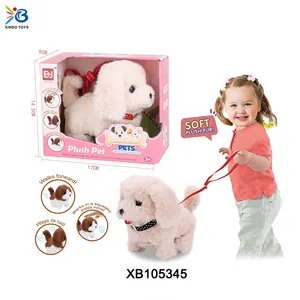 Милая игрушка для домашних животных электрическая собака лает и гуляет функция хвост забавная кукла для щенков игрушка для детей игрушка кукла плюшевая лай собака
