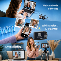 Cámara Compacta 8K Ultra HD con Resolución de 88MP, Pantalla Táctil, Flash LED, Vlogging, WIFI, Zoom Óptico 7X, Cámara Frontal/Trasera Dual