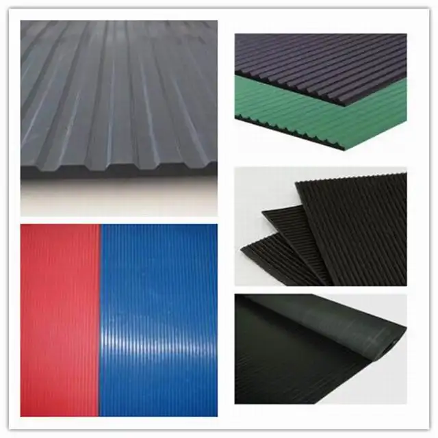 3mm-6mm Fabric Pattern PVC Mat Roll with Fine Ribbed Rubber Sheet Custom Processing and Moulding Services Available