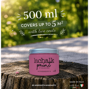 48 AMARANTH 500 ml LaChalk the evolution of <b>chalk</b> paint Where <b>chalk</b> meets resin: Hybrid <b>Chalk</b> Resin Paint made in Italy - Product Image 2