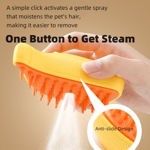 Nieuw Ontworpen Multifunctionele Massage Ontharing Verzorgingsgereedschap 3 In 1 Kattenstoomborstel - Product Image 2