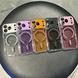 เคสใสกันกระแทก TPU PC สำหรับ iPhone 17 Pro พร้อมเลนส์กล้อง, เคสแม่เหล็กแบบกลิตเตอร์สำหรับ iPhone 17 Pro Max - Product Image 1