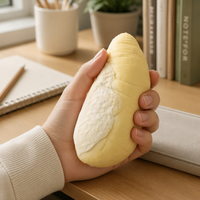 Jouet anti-stress moelleux en forme de dumpling Mochi, jouet sensoriel souple pour enfants, idéal pour les fêtes, la décoration de bureau, cadeau, vente en gros