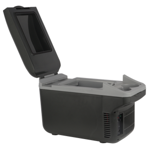 8L 미니 플라스틱 전기 쿨러/워머 냉장고, 듀얼 전압 100-240V & 12V USB, 자동차, 가정, 캠핑, 야외용 휴대용 - Product Image 1