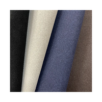 1.4mm d'épaisseur en cuir floqué écologique en daim artificiel véritable PU pour chaussures canapés sacs-caractéristiques métalliques extensibles imperméables