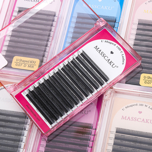 Extensiones <span class=keywords><strong>de</strong></span> <span class=keywords><strong>Pestañas</strong></span> en Forma <span class=keywords><strong>de</strong></span> U, Nuevos Estilos al por Mayor, <span class=keywords><strong>Pestañas</strong></span> Postizas <span class=keywords><strong>de</strong></span> Malla Cruzada, Mejores <span class=keywords><strong>Pestañas</strong></span> <span class=keywords><strong>de</strong></span> Fibra PBT - Product Image 1