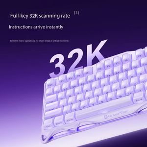 Teclado GravaStar Mercury V75 Pro HE - Teclado para juegos con diseño del 75%, interruptores magnéticos de efecto Hall, solo cableado, intercambiable en caliente - Product Image 5