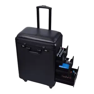 Movable large capacity tattoo pull rod box artist tool storage dual-purpose deformable arm bracket portable suitcase