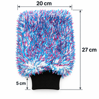 Gant de lavage de voiture en microfibre dense, sans rayures, pour le detailing automobile, super absorbant, épais, pour le nettoyage des voitures
