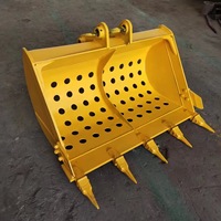 Bucket Excavator Custom OEM 7-15 Ton (8/10/12 Ton Opsional) Q355B Termasuk Standar/Screening/Grab/Rock/Mini