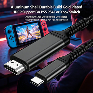 8K 60Hz HDMI 2.1 电缆 4K 240Hz 超高清 HDR 编织 HDMI 电缆 高速高清电视线 适用于 PS5 PS4 Xbox 显示器 电视 投影仪 游戏 - Product Image 1