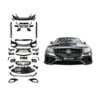 Yeni Yüksek Kaliteli Tam Kaplama Kiti 2017-2020 Mercedes Benz E Serisi W213 Ön Makyajlı Araçlar İçin Yükseltme B-BS Ön Arka Tampon Izgarası