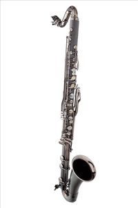<span class=keywords><strong>Clarinete</strong></span> Bajo Bb de Música Oriental, Tipo Yamaha, 20 Llaves, Cuerpo de Ebonita Niquelada, Acabado con Textura de Madera, para Interpretación Profesional - Product Image 2