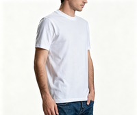 Maßgeschneidertes Hochwertiges Regular-Style 100% Ringgesponnenes Baumwoll-Unisex-T-Shirt, Personalisieren Sie Ihr Logo Rundhals-T-Shirt