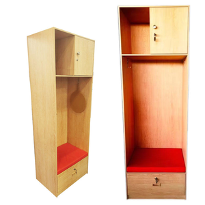 Tùy chỉnh bóng đá vận động viên bóng đá Locker phòng tủ khóa với băng ghế dự bị cho phòng tập thể dục - Product Image 2