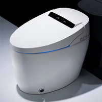 Vente directe d'usine siphon toilette intelligente, toilette intelligente au sol wc