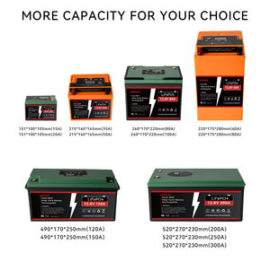 Batería Inteligente Solar LifePo4 de 12v 100ah 150ah 200ah 300ah, Batería Recargable de Ciclo Profundo de Litio Hierro Fosfato con <span class=keywords><strong>BMS</strong></span> 4S 100A - Product Image 5