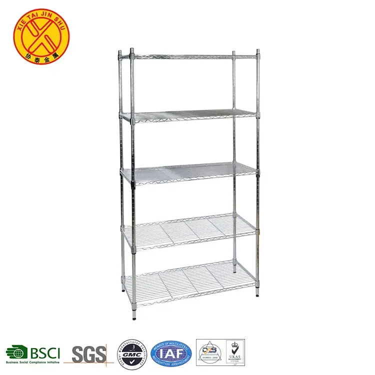 Cina Fornire Filo Metallico Stretto Scaffalature Rack Con 5 Strati