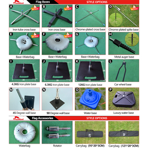 Feamont hiển thị đứng vườn 90 độ phù hợp cờ sợi thủy tinh bãi biển cờ tùy chỉnh quảng cáo bay biểu ngữ giọt nước cờ - Product Image 3