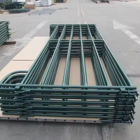Panneau de clôture Iron Horse de 12 pieds, traité thermiquement, style ranch australien, pour enclos à chevaux et corral pour bétail avec modélisation 3D