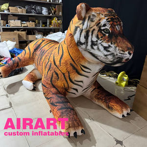 Ballon gonflable de tigre de roi de forêt, mascotte gonflable de tigre géant pour le <span class=keywords><strong>jouet</strong></span> d'animaux de fête d'enfants - Product Image 1