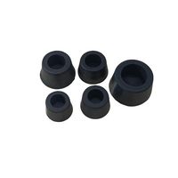Bouchons en silicone noir de haute qualité, résistants à l'huile, haute élasticité, forme personnalisée, taille sur mesure, OEM/ODM Zhongfeng
