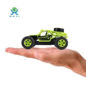 Mobil mainan truk panjat kecil, mobil remot kontrol Rc 4x4 perayap batu kecepatan tinggi 1/32g mobil Drift Mini
