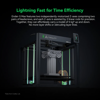 Imprimante 3D Creality Ender 5 Max, volume d'impression important 400x400x400mm, machine d'impression 3D FDM haute vitesse