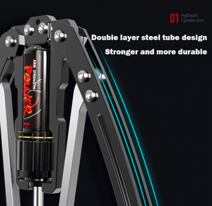 Có thể điều chỉnh 10-200kgs thủy lực điện Twister cánh tay <span class=keywords><strong>Exerciser</strong></span> đa chức năng Thiết bị tập thể dục cho vai & ngực Đào Tạo - Product Image 2