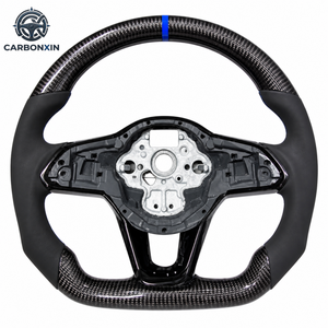 Volante para VW Golf MK8 GTI R-Line, Deportivo, de Cuero, Fibra de Carbono y Aluminio, Personalizado, con Función de Calefacción, Ensamblaje Jetta - Product Image 6