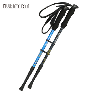 <span class=keywords><strong>Bastones</strong></span> nórdicos para caminar, ultraligeros para senderismo, antigolpes, telescópicos, plegables, 2 paquetes - Product Image 3