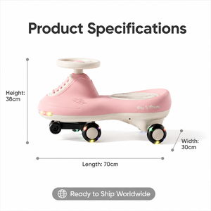 Voiture à bascule pour enfants Fashion Space Rocket, roues silencieuses avec amortisseurs, voiture à bascule pour bébé, cadeau de vacances pour enfants - Product Image 2