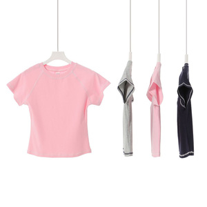 <span class=keywords><strong>T</strong></span>-<span class=keywords><strong>shirt</strong></span> <span class=keywords><strong>da</strong></span> <span class=keywords><strong>Donna</strong></span> in Cotone Lavorato a Maglia, Stile Spicy Girl, Manica Corta, Personalizzabile, Collo Tondo, Logo Stampato - Product Image 3