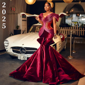 LM J547 جميلة فاخرة للنساء فستان حفلة موسيقية حورية البحر قصير بلا أكمام أنيق فستان مثير <span class=keywords><strong>P</strong></span> فستان سهرة - Product Image 1