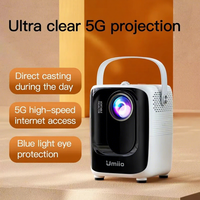 A007-S10 Mini projecteur en vente flash, 150 ANSI, mise au point manuelle, home cinéma HD/USB, Android 7, batterie rechargeable, 8 Go de stockage intégré
