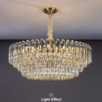 Artisanat en métal haute qualité or éclairage professionnel moderne pour Bar salle à manger salon maison lustres de plafond en cristal de luxe