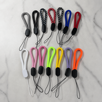 Tali Jari Pendek Kepang untuk Ponsel, USB & Kunci, Tali Tangan Anti Hilang Multi Warna dengan Cincin Pengikat, Tali Jari Mini