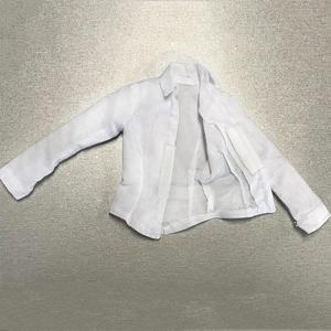 เสื้อตัวยาวสีขาวสเกล1/6สำหรับ12 "เสื้อผ้าแอ็คชั่นผู้หญิง & เครื่องประดับสำหรับตุ๊กตาผ้า - Product Image 1