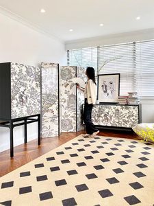 Niveau de collection noir et <span class=keywords><strong>blanc</strong></span> élégant couleur assortie <span class=keywords><strong>laque</strong></span> bois peint à la main buffet de salle à manger français médiéval - Product Image 5