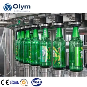 Botella de vidrio de capacidad pequeña completamente automática máquina de cerveza máquina de llenado y lavado/planta de embotellado/equipo/línea