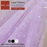 Tissu en dentelle de maille 100 % polyester ultra-fin 20D rose respirant 25 g/m² pour entoilage ou emballage floral, tissu en tulle doux comme de la soie