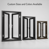 Porte pliante moderne en aluminium résistante aux ouragans, certifiée, à double ou triple vitrage, pour maisons côtières, fenêtres et portes