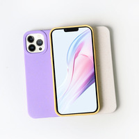 100% étui de téléphone en paille de blé écologique pour iPhone 14 13 11 12 Pro Max 6 7 8 Plus couleur unie mat pare-chocs couverture arrière souple