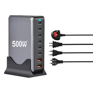 Station de charge DC 500W PD GAN charge rapide 20W sortie EU Socket Interface d'entrée USB standard pour <span class=keywords><strong>Macbook</strong></span> <span class=keywords><strong>Pro</strong></span> IPad Smart Phones - Product Image 1