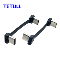 Câble de charge rapide PD double tête coudée Type-C (même direction) et double tête en T (direction différente) pour téléphone Android, directement de l'usine