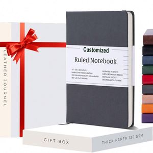 High Quality MY MOON PIE Business A5 Hardcover Leather Lined 80-120gsm Organizer/Planner <b>Journal</b> Notebooks Gift Customized Logo - Product Image 1