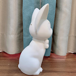 Nouvel arrivage de jouet blanc en vinyle embryon chat porte-bonheur peinture fluide bricolage <span class=keywords><strong>Gigi</strong></span> chat graffiti tirelire jouet - Product Image 4